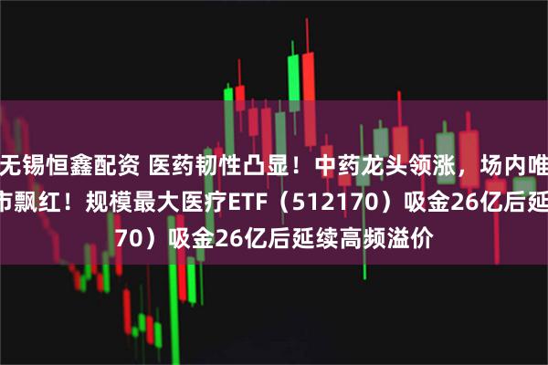 无锡恒鑫配资 医药韧性凸显！中药龙头领涨，场内唯一药ETF逆市飘红！规模最大医疗ETF（512170）吸金26亿后延续高频溢价